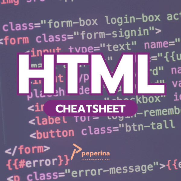 HTML cheatsheet descargable